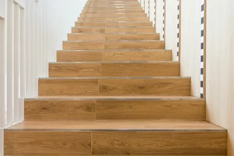 European White Oak Stair Tread Replacement