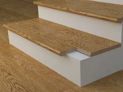 European White Oak Stair Tread Replacement